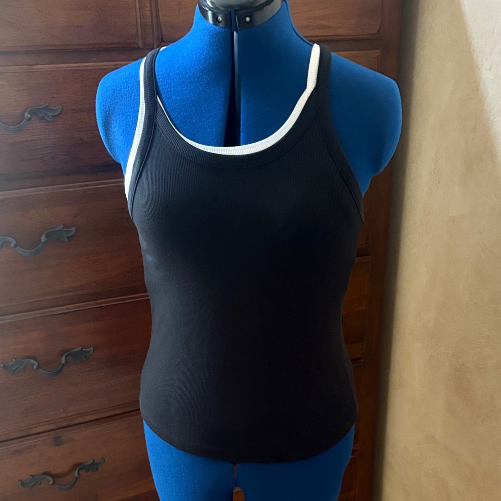 NWT Madewell Black and White Tank Top.
